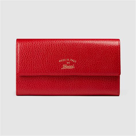 swing red wallet gucci with strap|Gucci Swing Leather Wallet With Strap In Red .